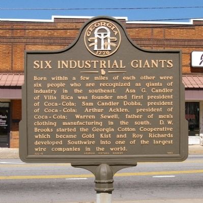 Six Industrial Giants Marker image. Click for full size.