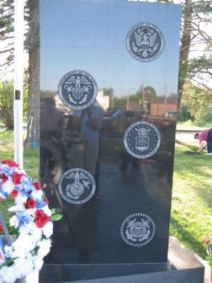 Sandstone Veterans Memorial Marker image. Click for full size.