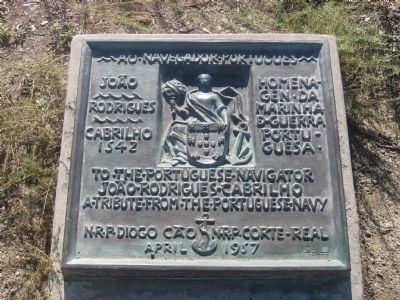 Joao Rodrigues Cabrilho 1542 Marker. Click for full size. Joao Rodrigues Cabrilho 1542 Marker image. Click for full size.