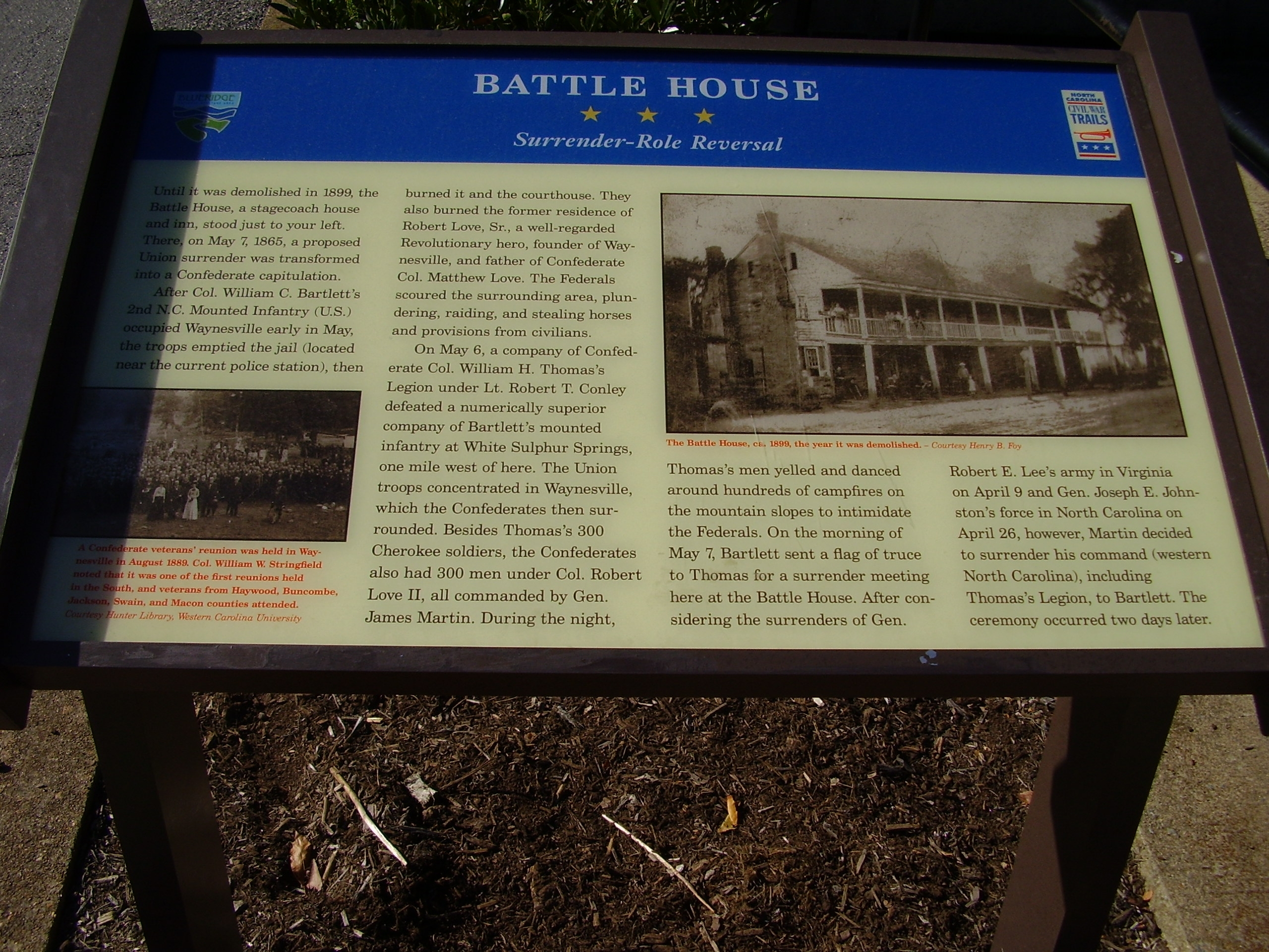 Battle House Marker