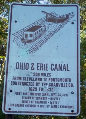 Ohio & Erie Canal Sign image. Click for full size.