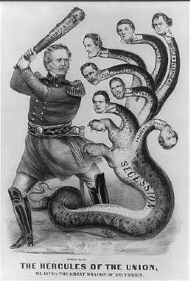 Hercules of the Union Slaying the<br>Hydra of Secession image. Click for full size.