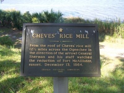Cheves' Rice Mill Marker image. Click for full size.