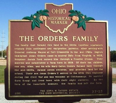 The Orders Family Marker (side B) image. Click for full size.
