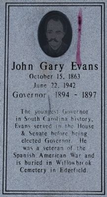 John Gary Evans Marker. Click for full size. John Gary Evans Marker image. Click for full size.