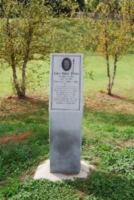 John Gary Evans Marker. Click for full size. John Gary Evans Marker image. Click for full size.