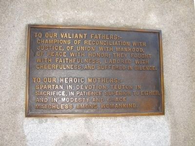 To our Valiant Fathers Monument image. Click for full size.