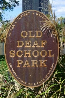 Old Deaf School Park Marker. Click for full size. Old Deaf School Park Marker image. Click for full size.