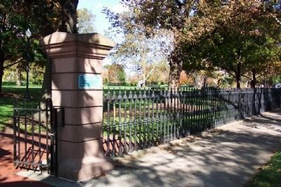 Old Deaf School Park Fence Along Town Street. Click for full size. Old Deaf School Park Fence Along Town Street image. Click for full size.