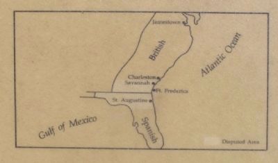 A Clash Of Cultures Marker, The disputed area image. Click for full size.