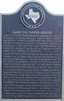 Early Oil Tanker Service Marker image. Click for full size.