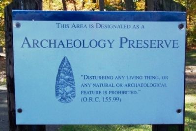 Archaeology Preserve Marker. Click for full size. Archaeology Preserve Marker image. Click for full size.