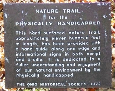 Nature Trail for the Physically Handicapped Marker. Click for full size. Nature Trail for the Physically Handicapped Marker image. Click for full size.
