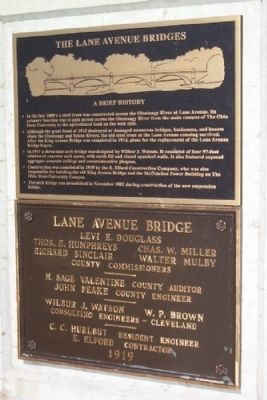 The Lane Avenue Bridge Markers image. Click for full size.