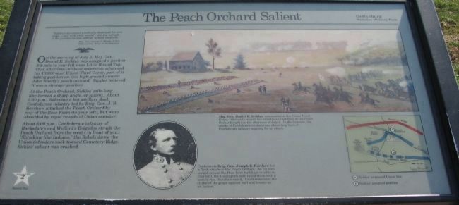 The Peach Orchard Salient Marker image. Click for full size.