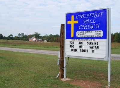 Chestnut Hill Baptist Church and Sign. Click for full size. Chestnut Hill Baptist Church and Sign image. Click for full size.