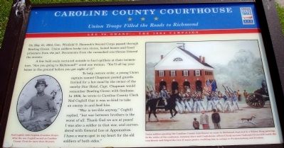 Caroline County Courthouse Marker image. Click for full size.