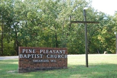 Pine Pleasant Baptist Church Sign image. Click for full size.