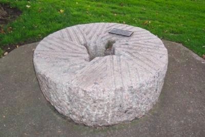 Samuel Thatcher Mill Millstone image. Click for full size.