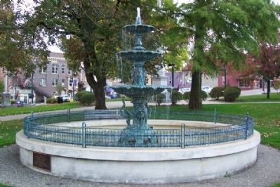 Cooper Fountain dates to 1883 image. Click for full size.