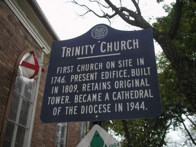 Trinity Church Marker. Click for full size. Trinity Church Marker image. Click for full size.