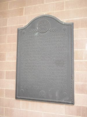 First Constitution of the Province of New Jersey Marker image. Click for full size.
