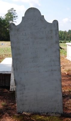 William M. Butler Tombstone image. Click for full size.