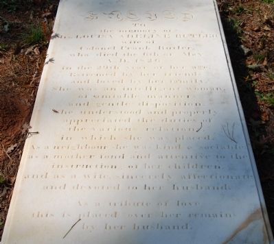 Louise Adeline Butler Tombstone image. Click for full size.