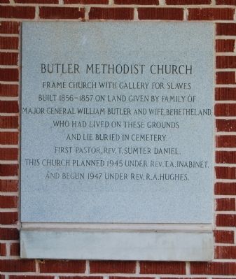 Butler Methodist Church Marker image. Click for full size.