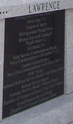 Vice Admiral William Porter Lawrence, USN Marker - Panel 2 image. Click for full size.