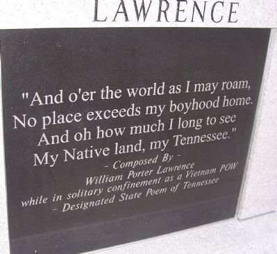 Vice Admiral William Porter Lawrence, USN Marker - Panel 4 image. Click for full size.