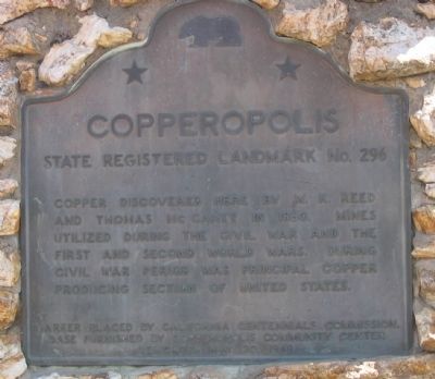Copperopolis Marker image. Click for full size.
