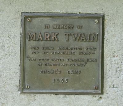 Mark Twain Marker. Click for full size. Mark Twain Marker image. Click for full size.