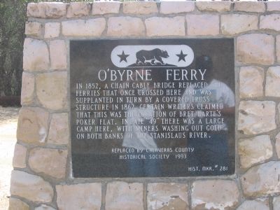 O'Byrne Ferry Marker image. Click for full size.