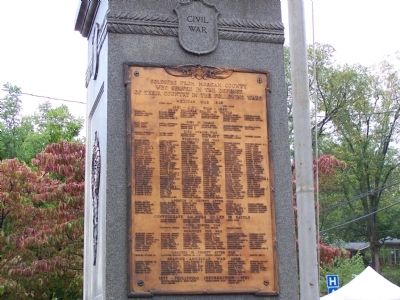Morgan County Veteran's Monument Marker image. Click for full size.
