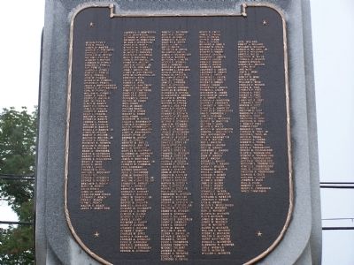 World War II Names (Side B). Click for full size. World War II Names (Side B) image. Click for full size.