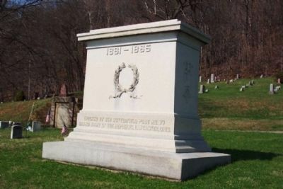 Civil War Union Soldiers Memorial (west face). Click for full size. Civil War Union Soldiers Memorial (west face) image. Click for full size.