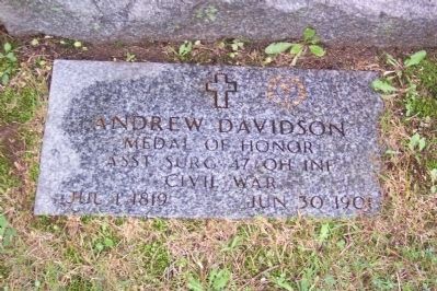 Andrew Davidson Military Grave Marker image. Click for full size.