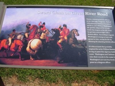 Soword Clash on Green River Road Marker. Click for full size. Soword Clash on Green River Road Marker image. Click for full size.