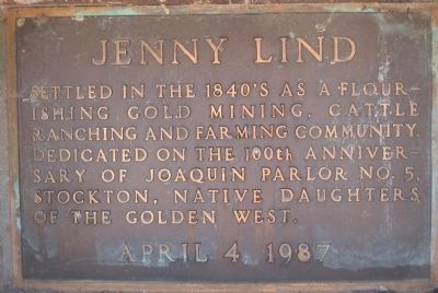 Jenny Lind Marker image. Click for full size.