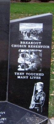 Right Wing - - Whitley County Korean War Memorial Marker image. Click for full size.
