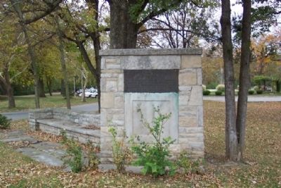 James J. Thomas Park Entrance Bench and Marker. Click for full size. James J. Thomas Park Entrance Bench and Marker image. Click for full size.