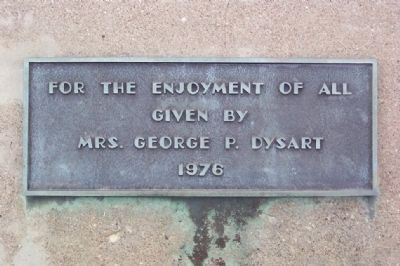 Dysart Park Marker. Click for full size. Dysart Park Marker image. Click for full size.