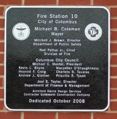Fire Station No. 10 Addition Marker. Click for full size. Fire Station No. 10 Addition Marker image. Click for full size.