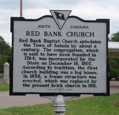 Red Bank Church Marker image. Click for full size.