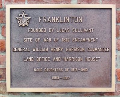 Franklinton National Society US Daughters of 1812 Marker image. Click for full size.