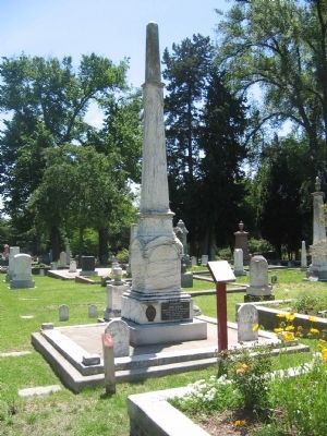 John Bigler Burial Monument image. Click for full size.