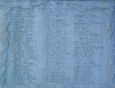Jerome Township Civil War Memorial North Face image. Click for full size.