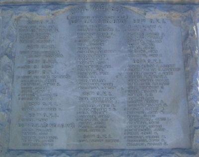Jerome Township Civil War Memorial West Face. Click for full size. Jerome Township Civil War Memorial West Face image. Click for full size.