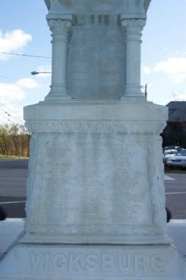 Jerome Township Civil War Memorial West Face image. Click for full size.